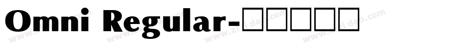 Omni Regular字体转换